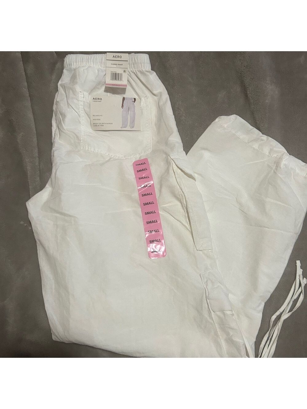 Aero White Wide Leg Pants